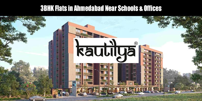 Spacious 3BHK flat interior in Ahmedabad located near top schools and corporate offices